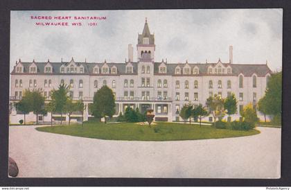 Postcard, United States, Milwaukee WI, Sacred Heart Sanitarium