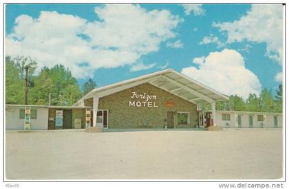 Rocky Mount NC North Carolina, Horizon Motel, Lodging, Nice Motel Sign, c1960s Vintage Postcard