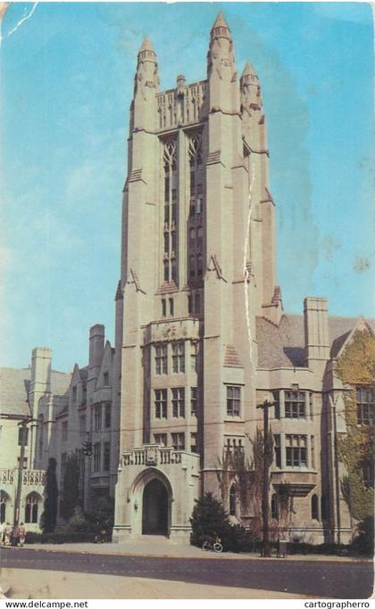 Postcard United States CT - Connecticut > New Haven Sterling tower Yale university 1956