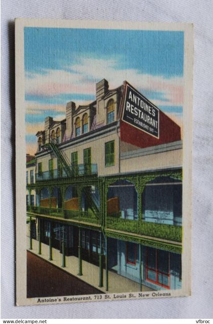 Cpsm 1952, New Orleans, Antoine's restaurant, USA, Etats Unis