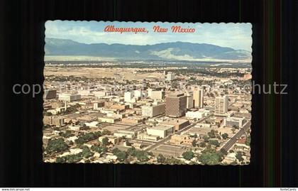 71669016 Albuquerque Skyline with Sandia Mountains aerial view