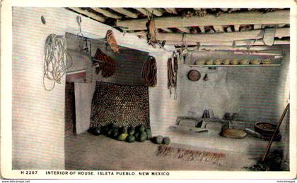 Interior of house - Isleta Pueblo, New Mexico