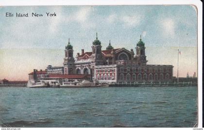 carte 1910 ELLIS ISLAND / NEW YORK