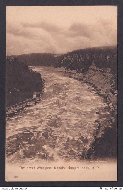 Postcard, United States, Niagara Falls NY, The great Whirlpool Rapids