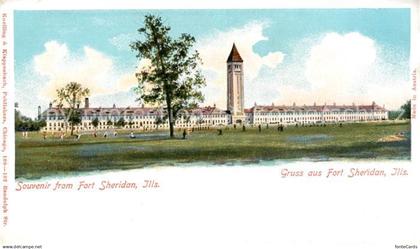 43099666 Fort Sheridan Illustration