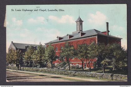 Postcard, United States, Louisville OH, St. Louis Orphanage and Chapel