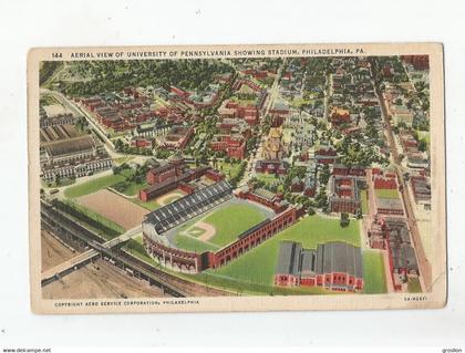 PHILADELPHIA PA 144 AERIAL VIEW OF UNIVERSITY OF PENNSYLVANIA STADIUM