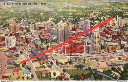 AK San Antonio Air Aerial View Downtown Business Buildings Skyscrapers a New Braunfels Austin Texas TX United States USA