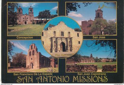 Postcard USA TX Texas The Alamo San Antonio Texas missions