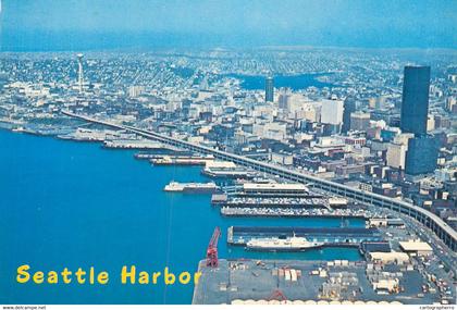 Postcard United States > WA - Washington > Seattle aerial 1968