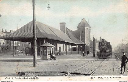 SPRINGFIELD (IL) C. & A. Railroad Station