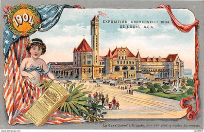 ETATS-UNIS - MO - Missouri - Saint-Louis - La Gare Union - Exposition Universelle 1904 - Publicité Farine Maizena