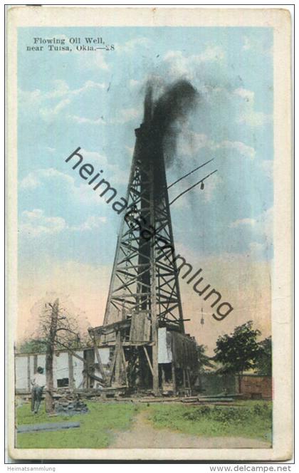 Tulsa Oklahoma - Flowing Oil Well - Erdöl - oil