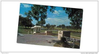 Amérique - Etats-Unis - Texas - Jonson city - entrance to the ranch home of president Johnson