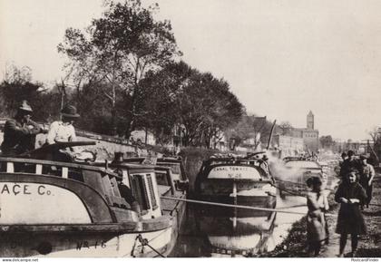 Chesapeake Ohio Canal Washington Boats in 1910 Postcard