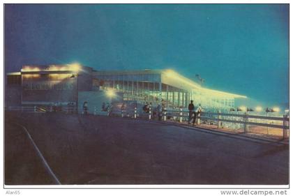 Charles Town WV West Virginia, Horse Racing Track at Night, c1960s Vintage Postcard