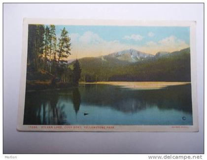 US -WY- Yellowstone Park - Sylvan Lake -Cody Road  ca  1910's - VF  -  D64695