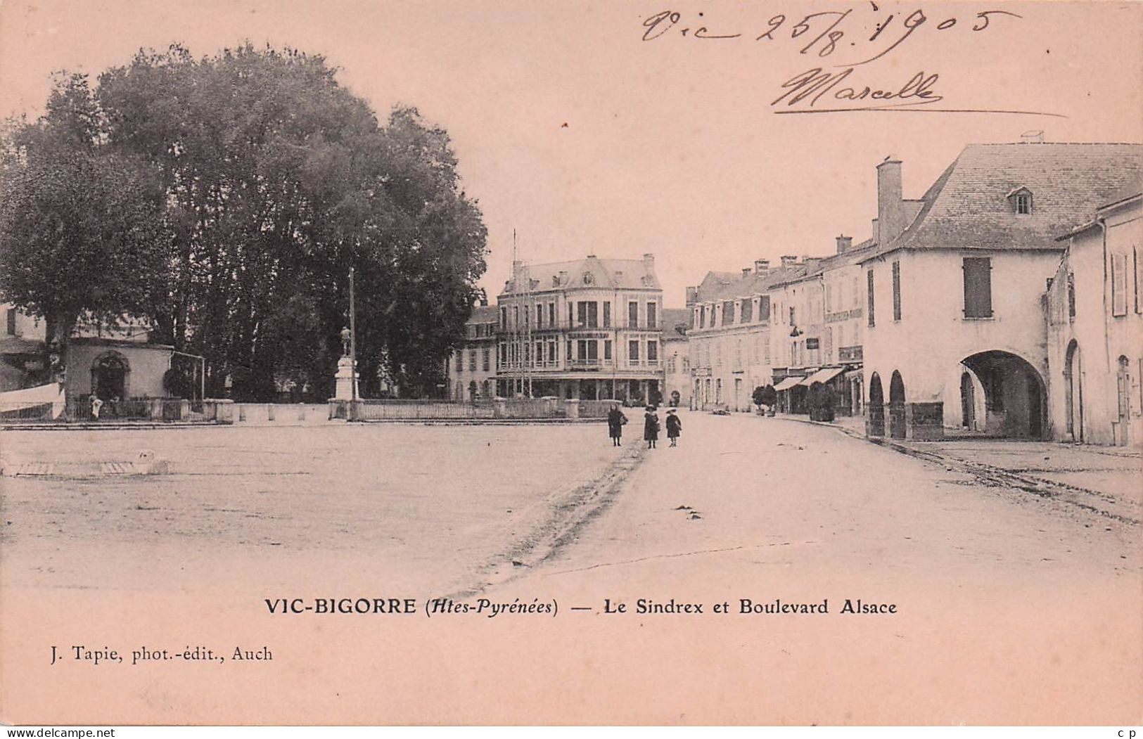 Vic sur Bigorre - Le Sindrex et Boulevard Alsace  -   CPA °J