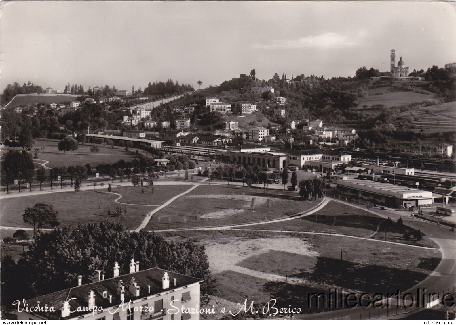 * VICENZA - Campo Marzo - Stazioni e M.Berico 1964