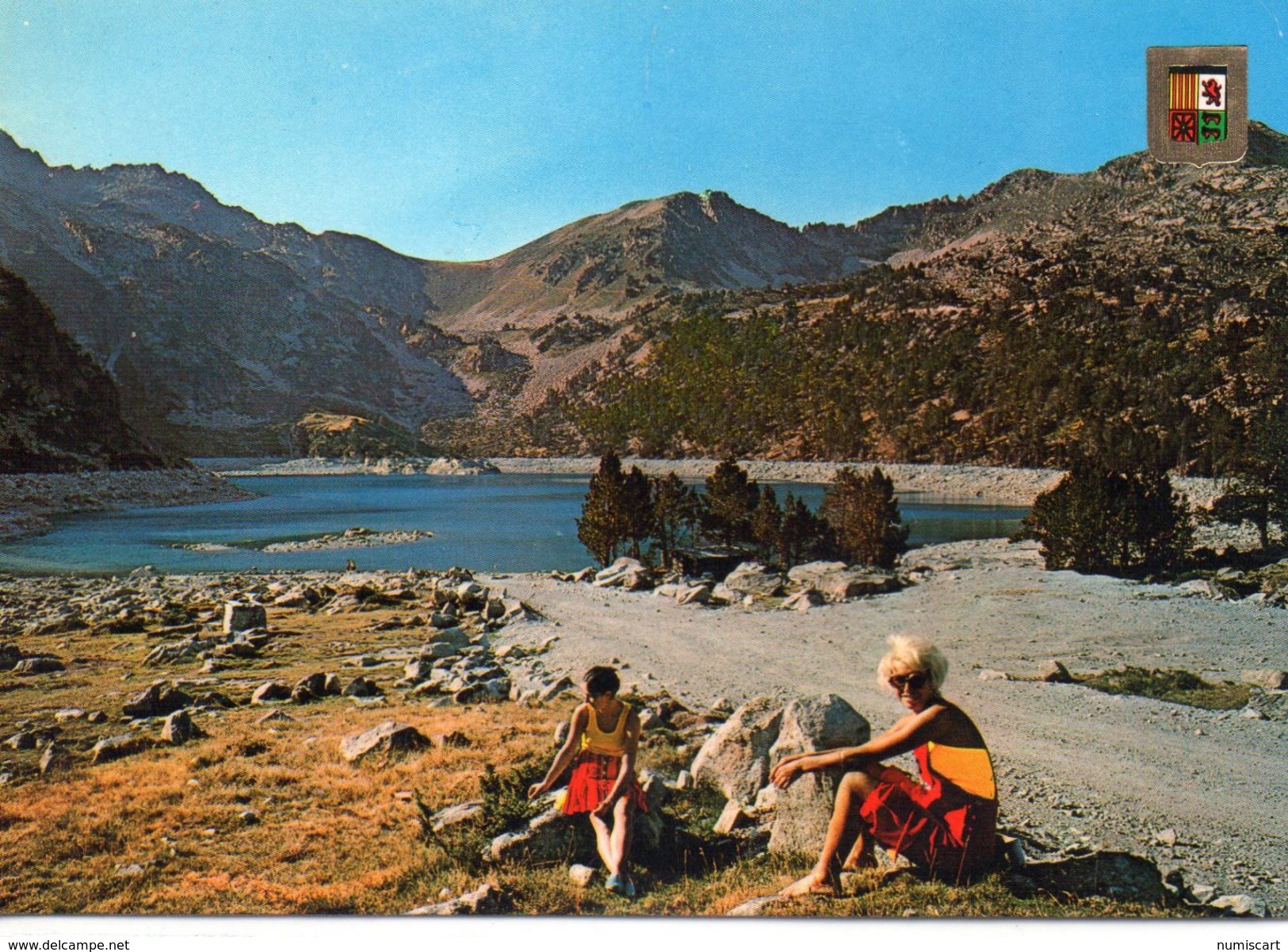 Vielle-Aure animée belle vue du Lac d'Aubert la vallée d'Aure