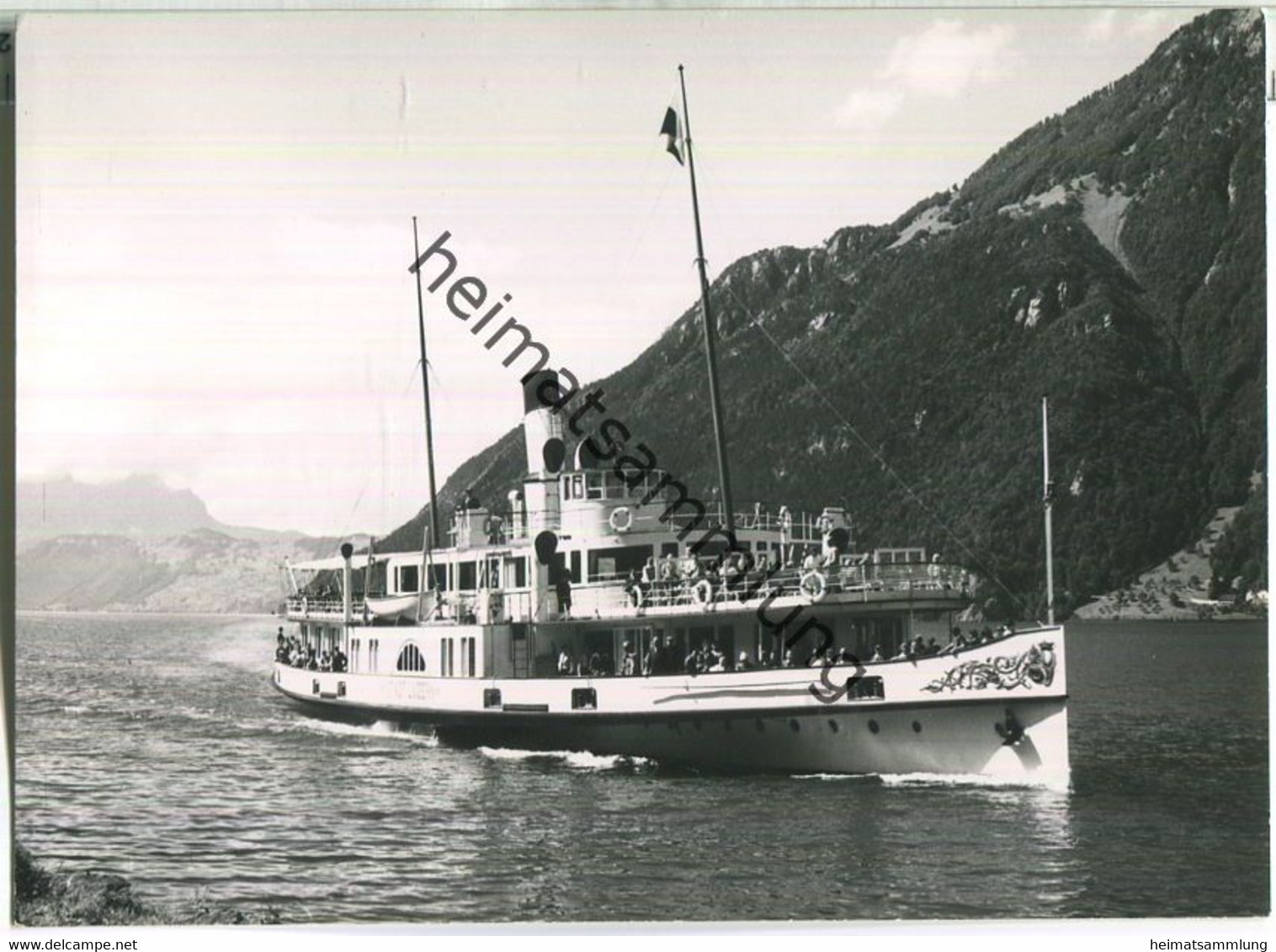 Vierwaldstättersee - Fahrgastschiff Stadt Luzern - Foto-Ansichtskarte