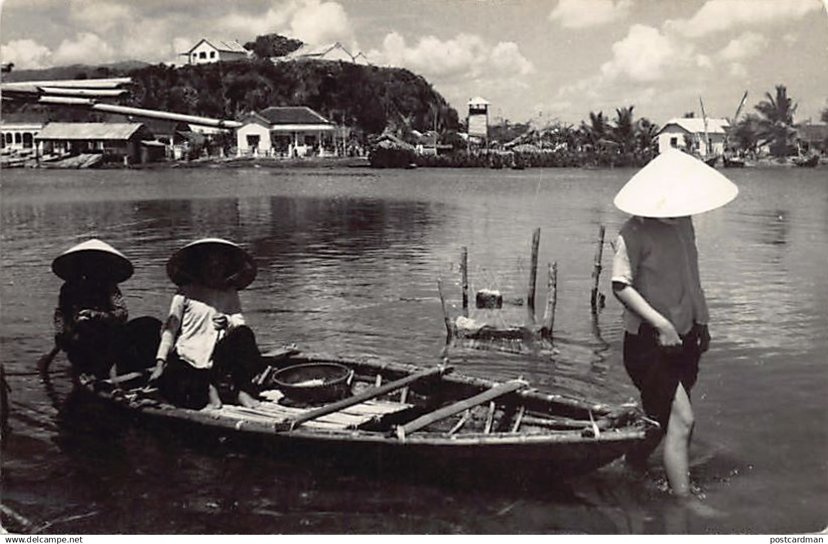 Viet Nam - NA TRANG - Pêcheurs - CARTE PHOTO Année 1955