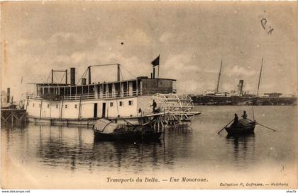 CPA INDOCHINA Transports du Delta, Une Monoroue VIETNAM (958280)