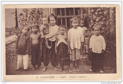 Cochinchine - Saïgon - enfants indigènes