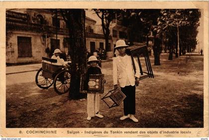 CPA AK Saigon Indigenes du Tonkin vendant des objets VIETNAM-INDOCHINA (841173)