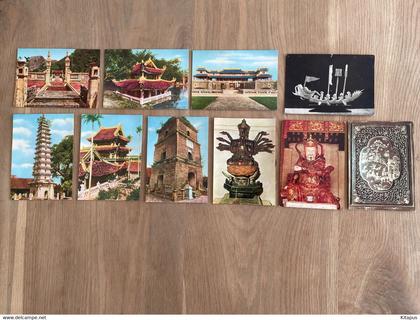 VIETNAM set of 10 vintage postcards lot Vietnam