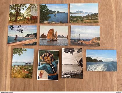 VIETNAM set of 10 vintage postcards lot Vietnam