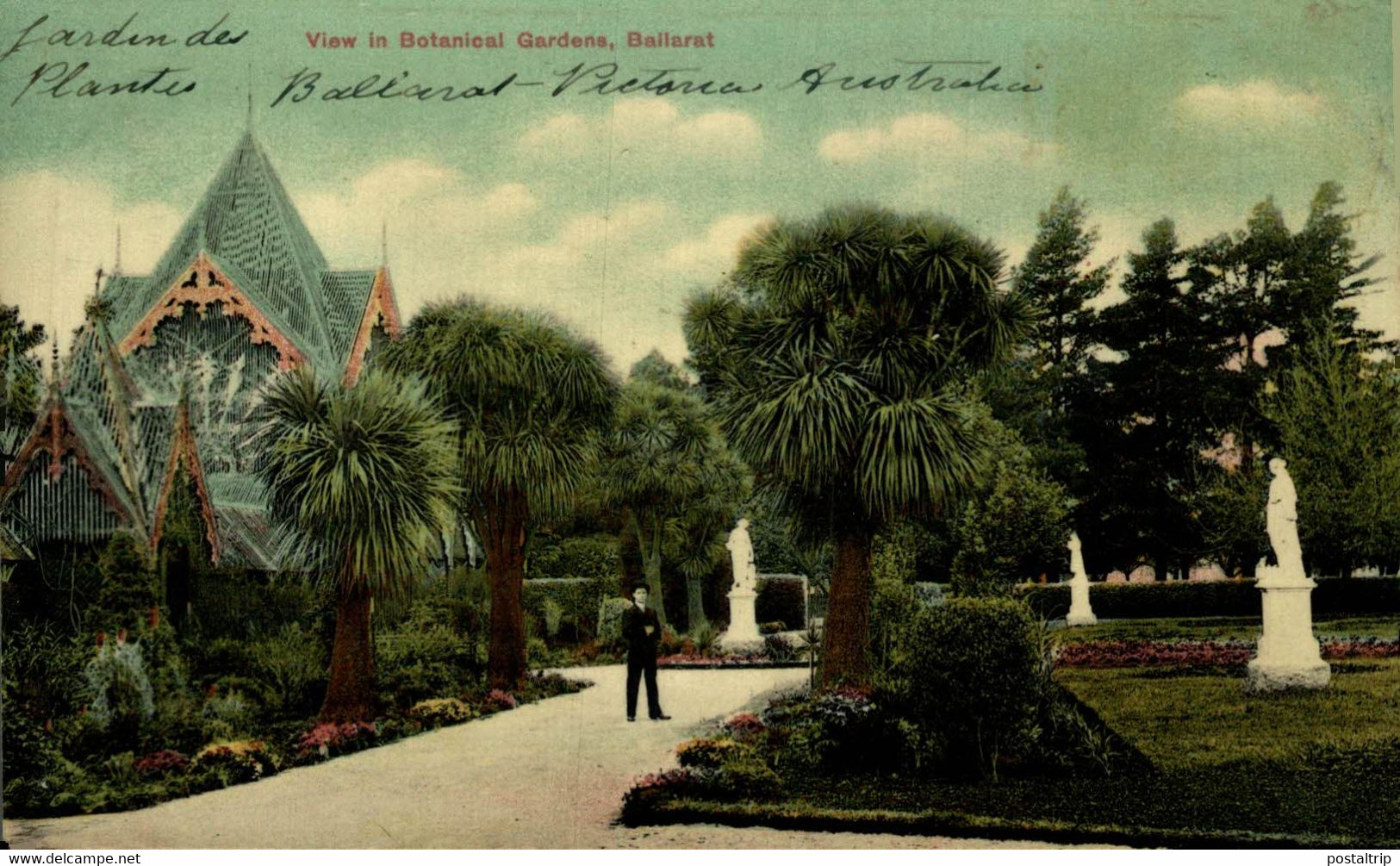 VIEW IN BOTANICAL GARDENS   BALLARAT  AUSTRALIA