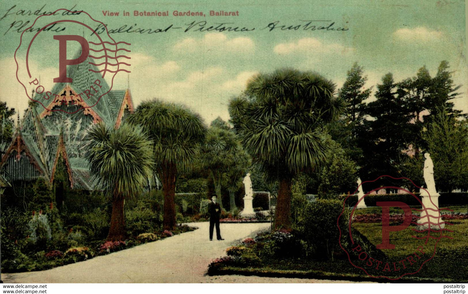 VIEW IN BOTANICAL GARDENS   BALLARAT  AUSTRALIA