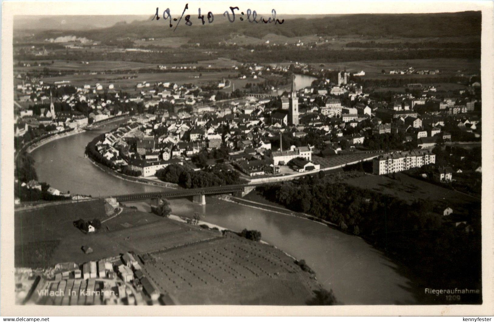 Villach/Kärnten - Villach, Fliegeraufnahme