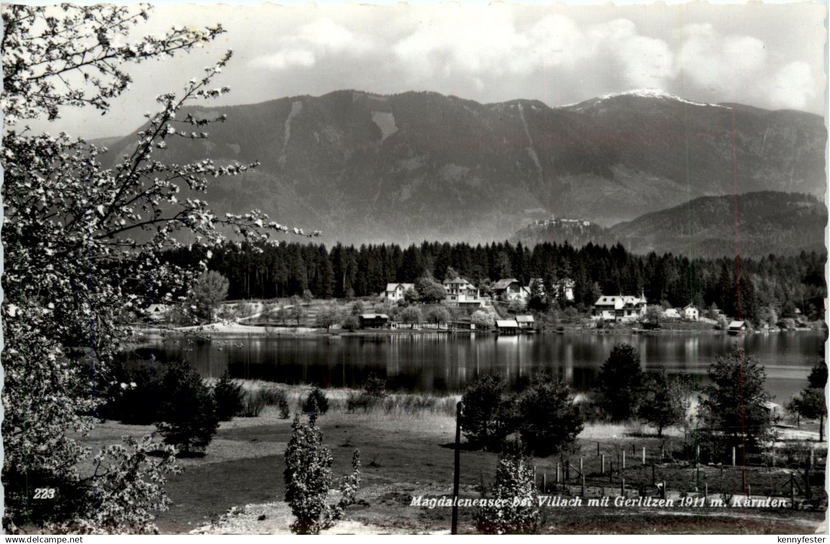 Villach/Kärnten - Villach, Magdaleneufer bei Villach mit Gerlitzen