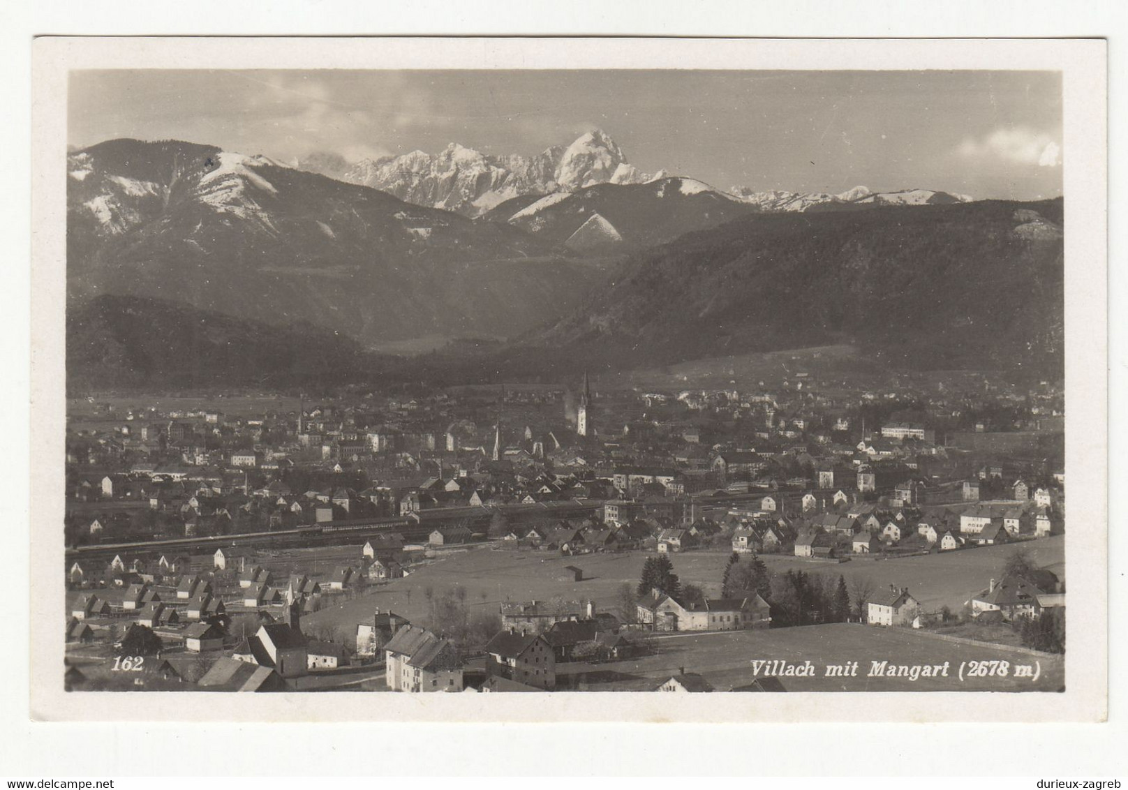 Villach mit Mangart old postcard posted 1941 b220310