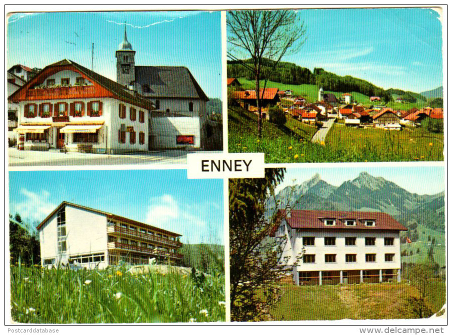 Village d'Enney en Gruyère, et ses trois colonies