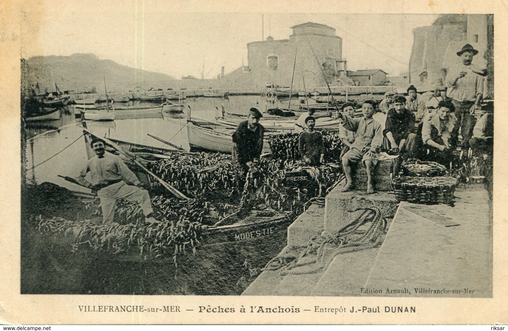 VILLEFRANCHE SUR MER(PECHES A L ANCHOIS)