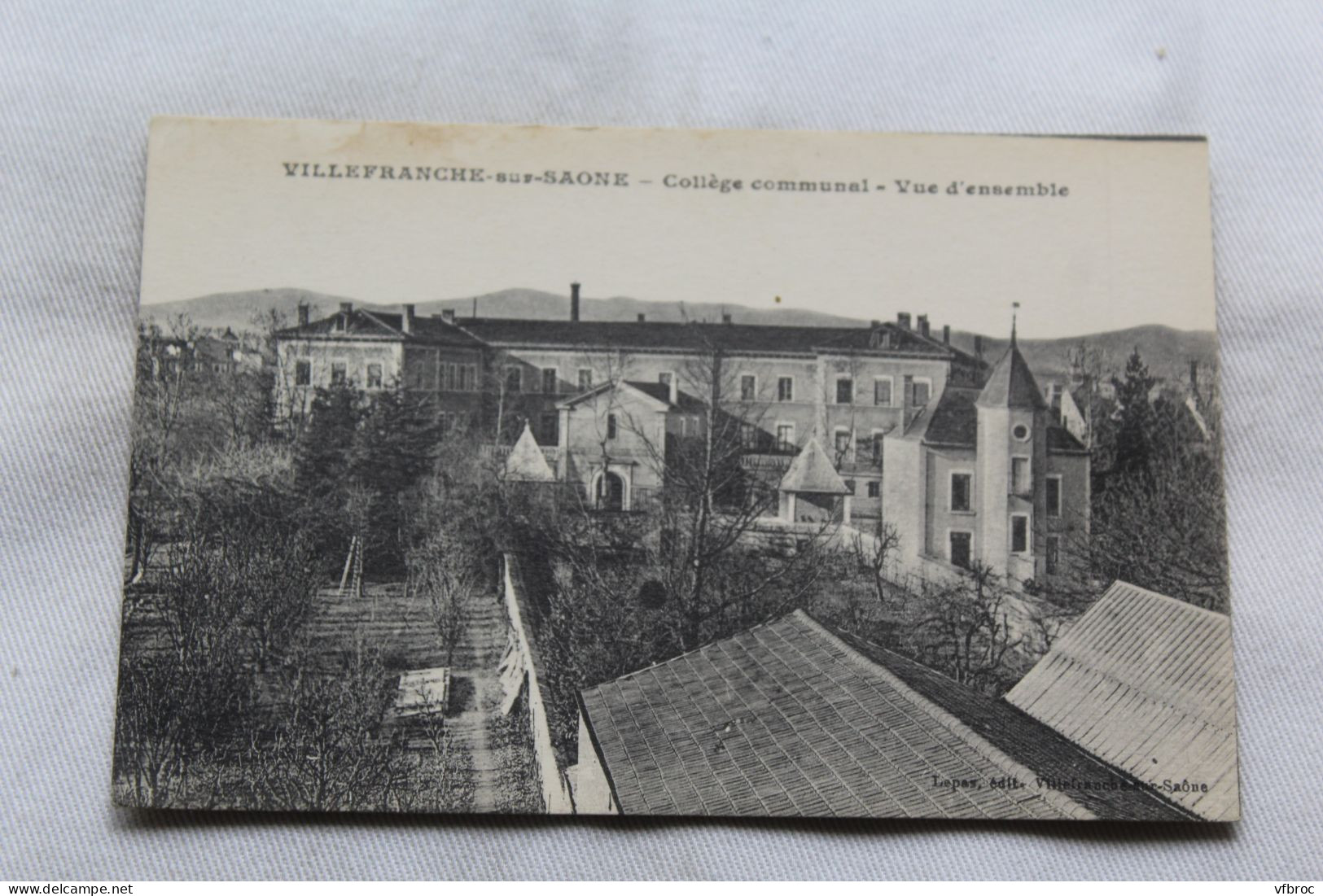 Villefranche sur Saône, collège communal, vue d'ensemble, Rhône 69