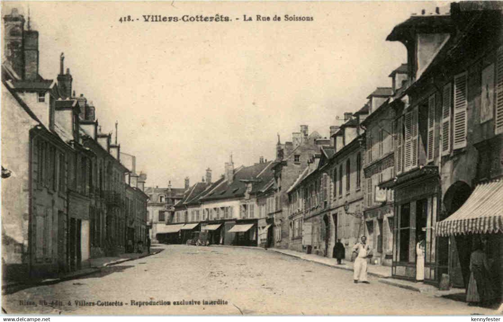 Villers Cotterets - La rue de Soissons