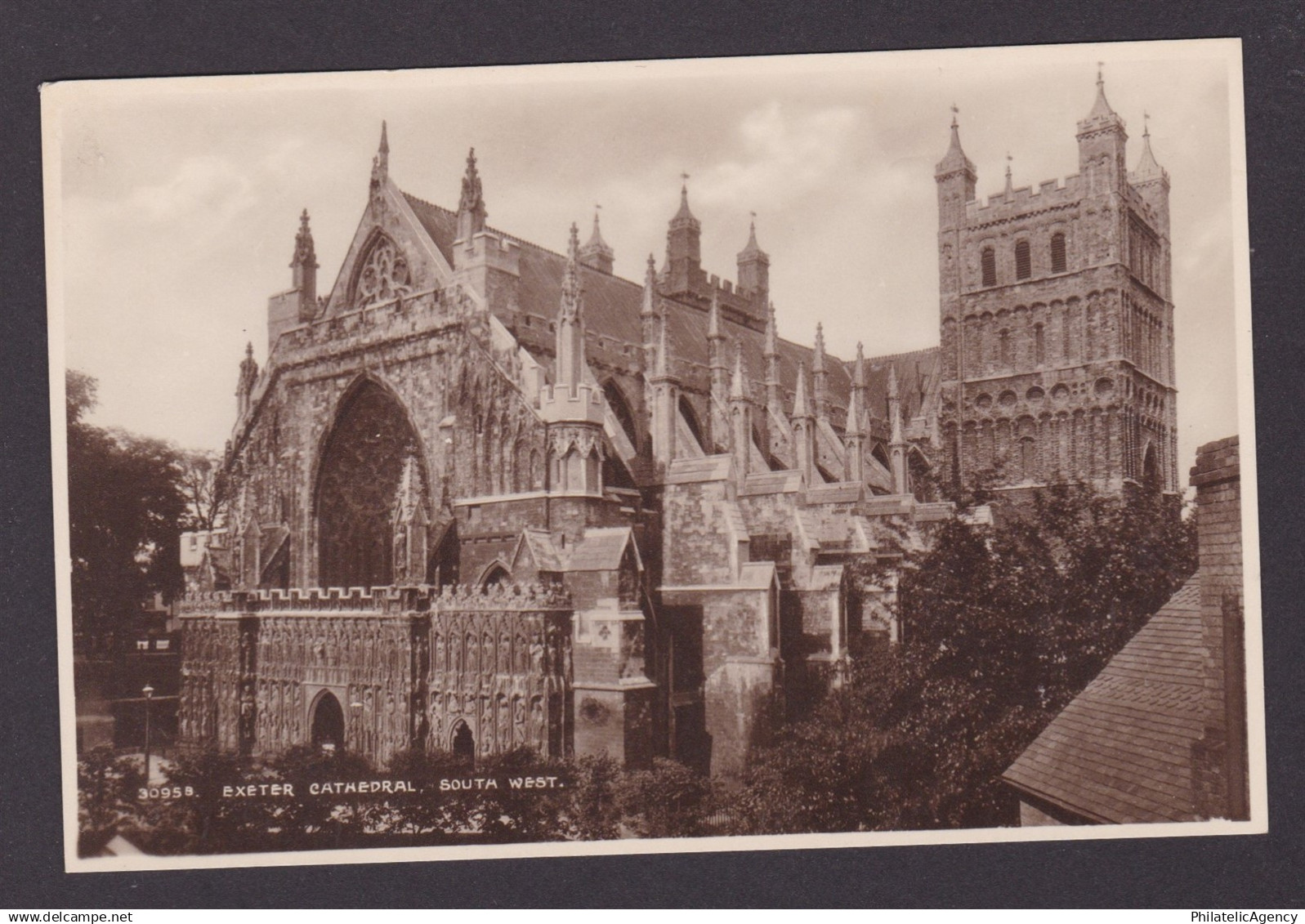 Vintage postcard, Exeter Cathedral, Unused