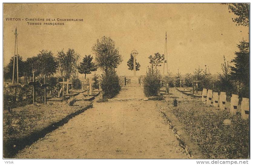 Virton :  Cimetière de la Chamberlaine : Tombes Francaise