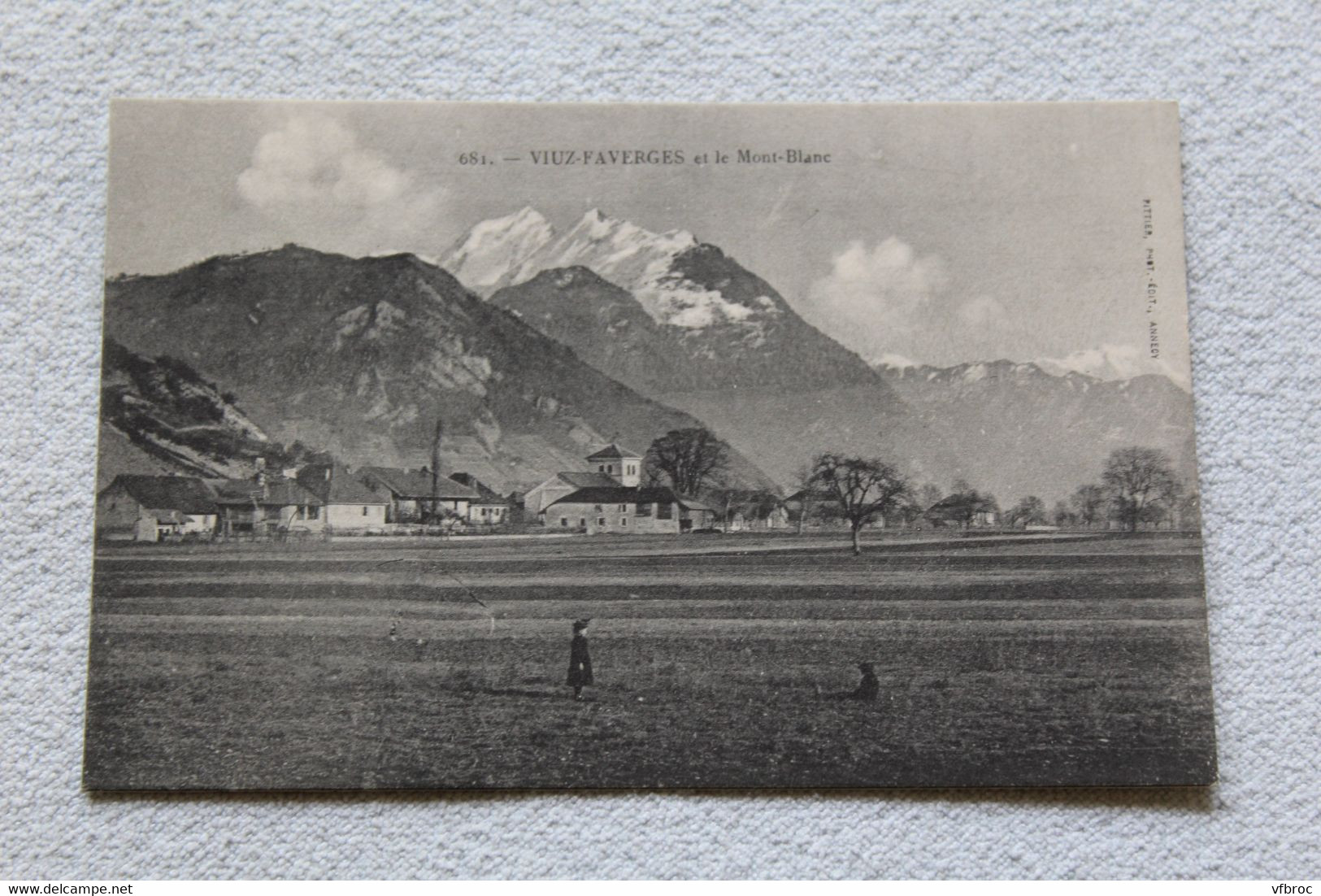 Viuz Faverges et le mont blanc, Haute Savoie 74