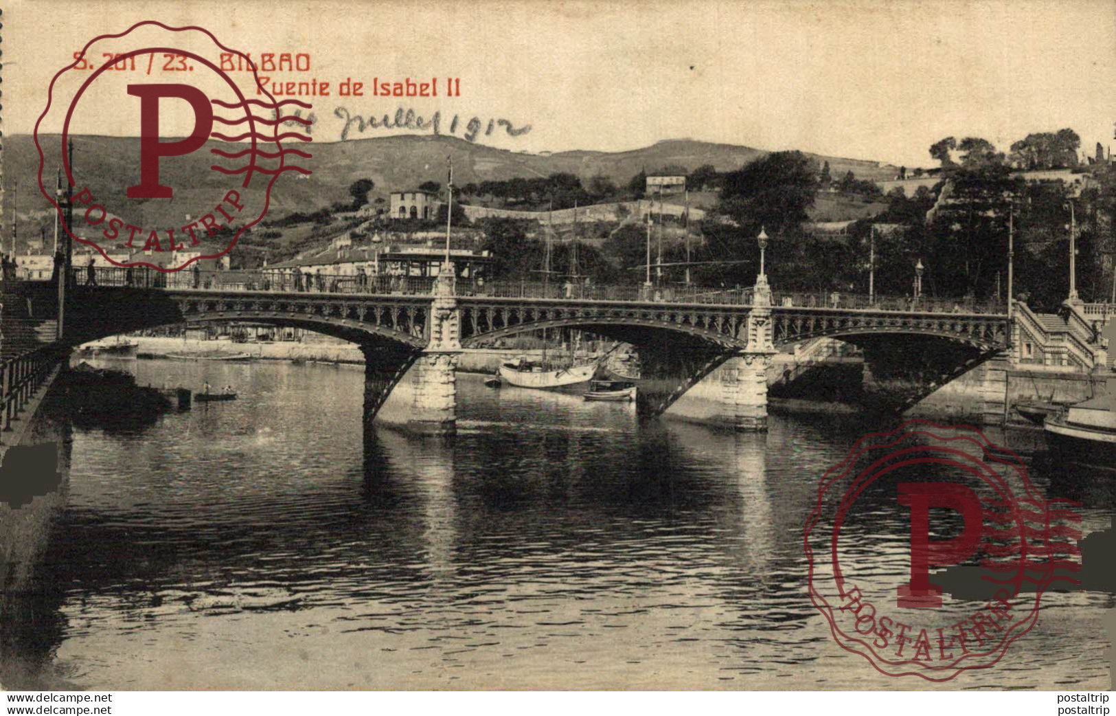 VIZCAYA. BILBAO. PUENTE DE ISABEL II