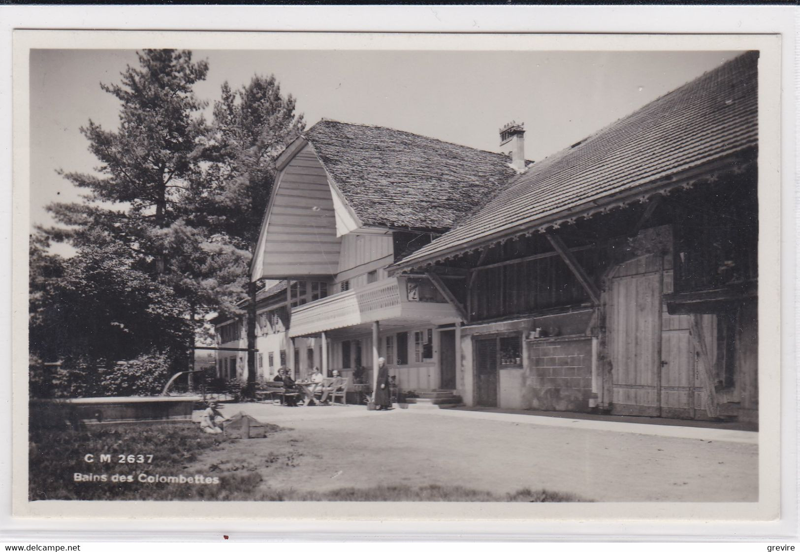 Vuadens, Bains des Colombettes. Carte-photo