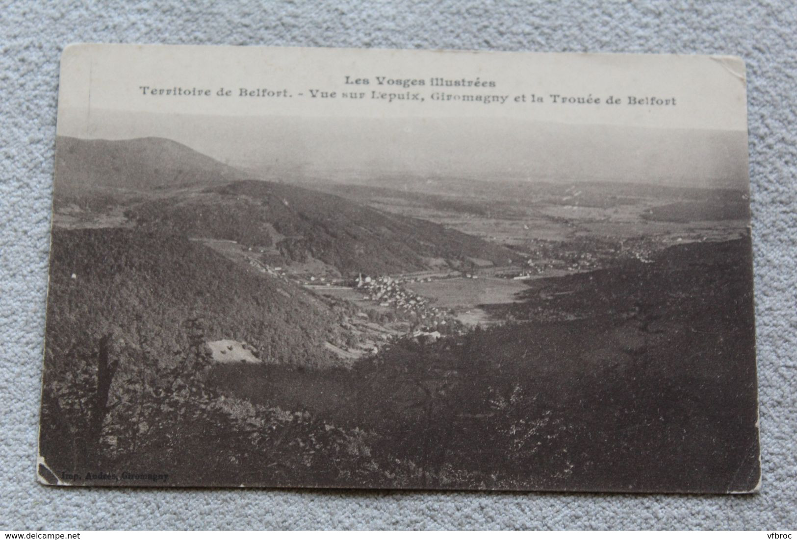 Vue sur Lepuix, Giromagny et la trouée de Belfort, territoires de Belfort 90