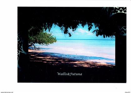 cpm - WALLIS et FUTUNA - PLAGE D'UTULEVE - pacifique sud - N°56 beauvilain Th.