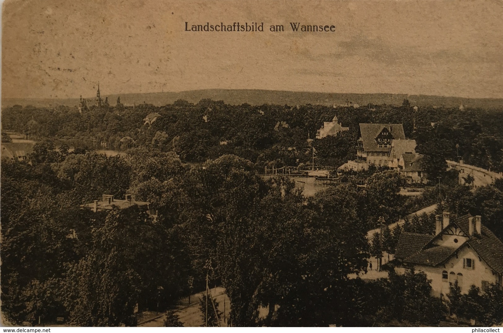 Wannsee Berlin // Landschaftsbild am Wannsee 1920