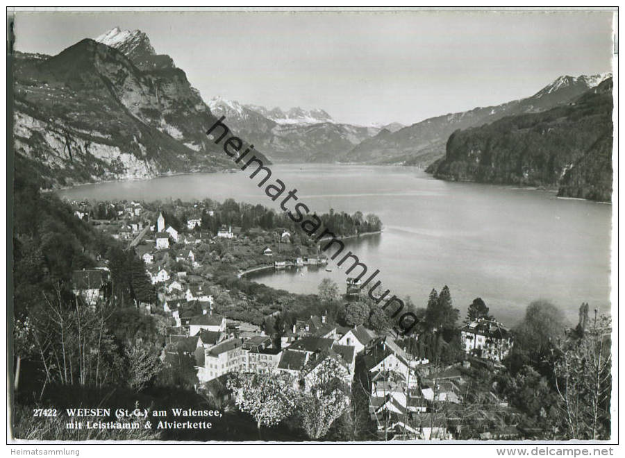 Weesen - Walensee - Foto-Ansichtskarte