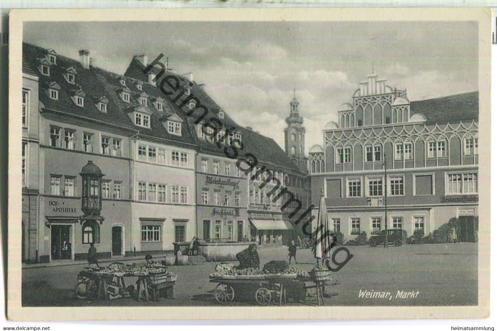 Weimar - Markt - Verlag Paul Henss Weimar